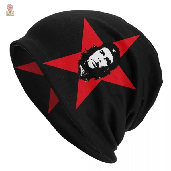 bonnet-che-guevara-etoile-rouge-portrait-fond-noir-1 Bonnet Che Guevara étoile rouge portrait fond noir