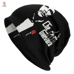 Bonnet Che Guevara noir au style graphique parrain