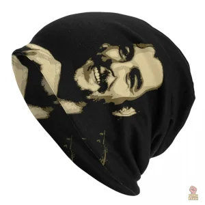 Bonnet Che Guevara portrait souriant en teinte sépia or