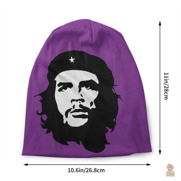 Accessoire de mode : bonnet Che Guevara violet