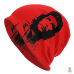 Bonnet Che Guevara rouge en tricot