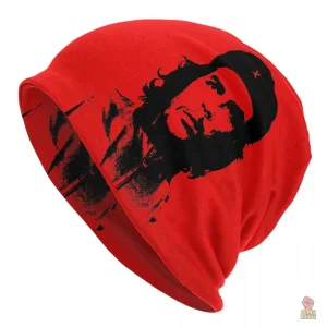 Bonnet Che Guevara rouge en tricot