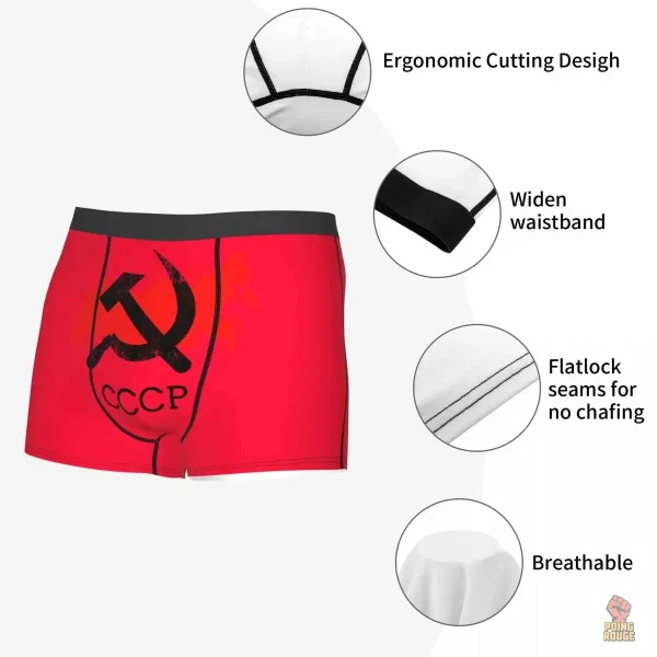 Caleçon homme CCCP, style audacieux et coloré