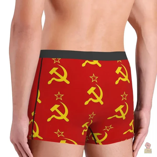 Sous-vêtement masculin avec emblème communiste