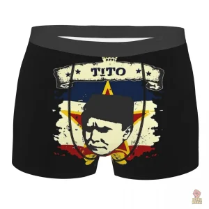 Boxer homme Tito noir style rétro