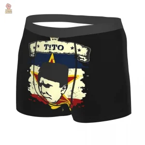 Caleçon rétro pour homme, coloris noir