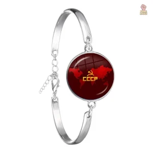 Bracelet Carte du Monde CCCP, symbole du communisme