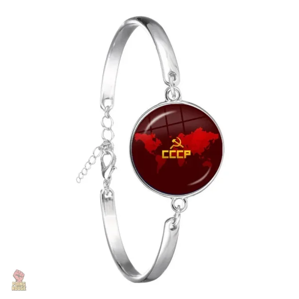 Accessoire unique représentant la carte du monde CCCP