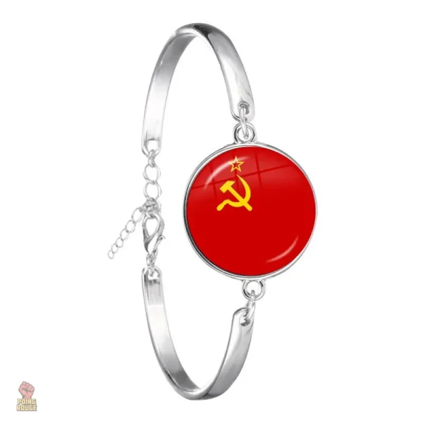 bracelet-communiste-marteau-et-faucille-rouge-1 Bracelet Rouge Marteau et Faucille, symbole du communisme