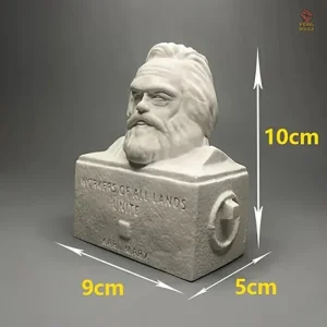 Sculpture de Karl Marx, décoration inspirée du communisme