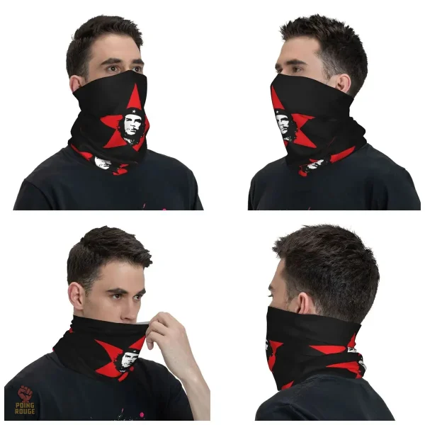 Masque Che Guevara avec motif étoile rouge, look audacieux