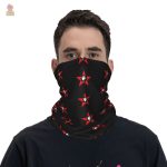 Accessoire mode, cache cou avec étoile rouge