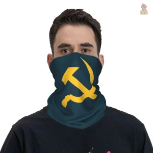 Accessoire communiste en jaune et bleu pétrole, style unique
