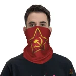 Accessoire communiste, cache-cou avec motif Marteau et Faucille