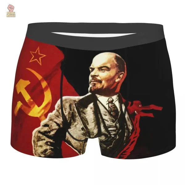 Boxers au design communiste en rouge vif