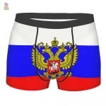 Caleçon boxeur Russie aigle bicéphale argenté - vue 4