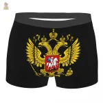 Caleçon boxeur Russie aigle bicephale doré