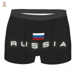 Caleçon avec design russe et aigle doré