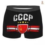 Boxeur avec emblème communiste en doré