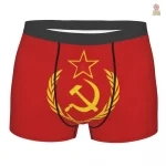 Boxeur communiste avec motif aigle doré