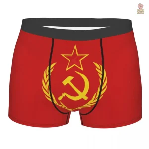 Boxeur communiste avec motif aigle doré