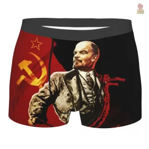 Caleçon inspiré du communisme, design Lénine distinctif