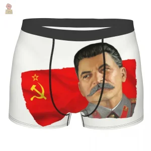 Caleçon Staline avec motif du drapeau communiste