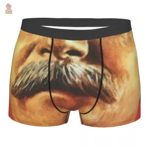 Sous-vêtement original avec motif Staline et moustache emblématique