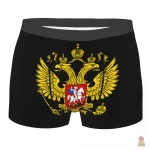 Caleçon noir élégant inspiré de l'Empire Russe