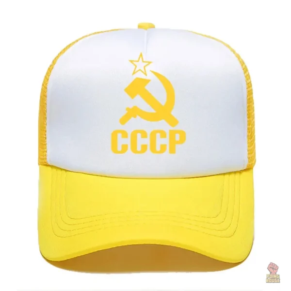 Casquette ajustable avec design CCCP audacieux