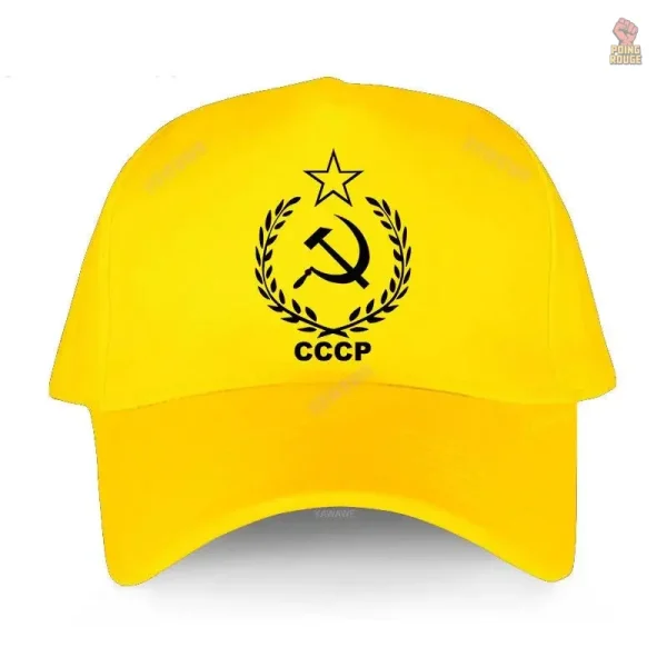 Casquette tendance CCCP, confort en coton
