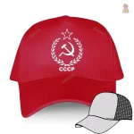 Casquette CCCP en coton, look vintage