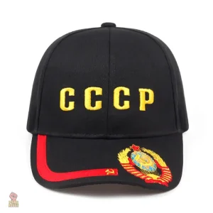 Casquette CCCP brodée avec écusson communiste