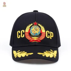 Casquette brodée CCCP, accessoire vintage au design emblématique