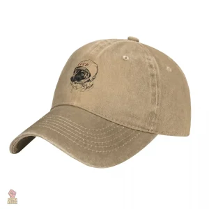 Casquette communiste avec motif chien astronaute
