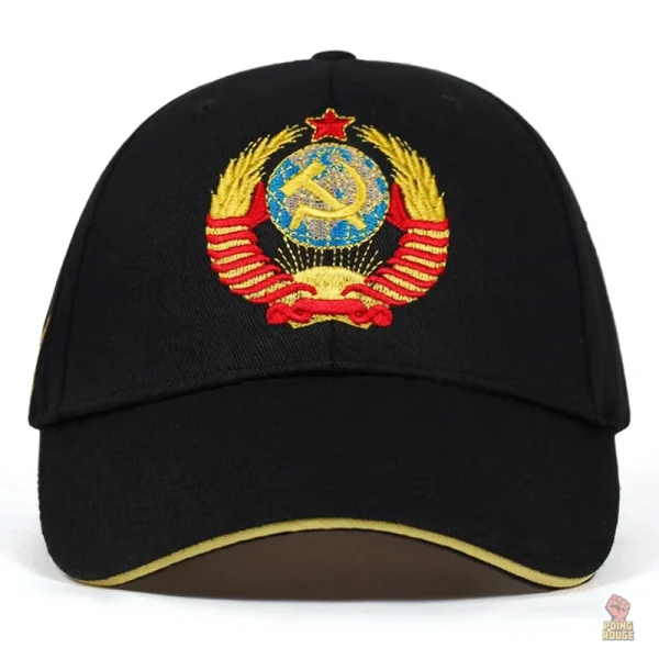 Casquette communiste CCCP, symbole iconique sur le devant