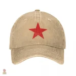 Accessoire communiste en denim délavé
