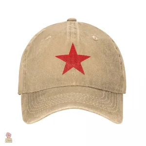 Accessoire communiste en denim délavé