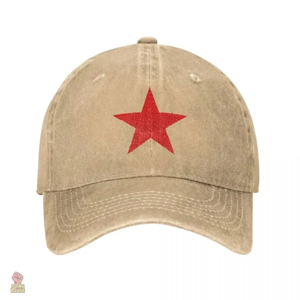 Accessoire communiste en denim délavé