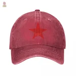 Casquette en denim avec symbole CCCP