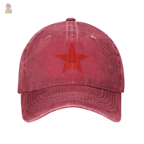 Casquette en denim avec symbole CCCP