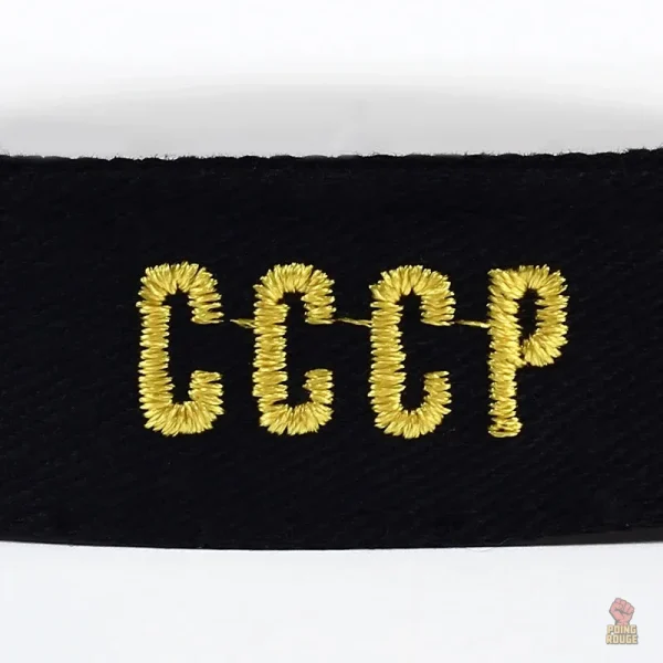 Casquette noire avec symbole CCCP