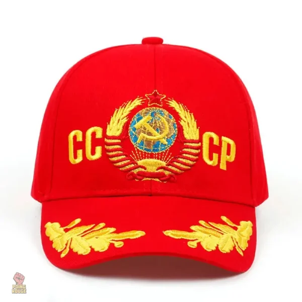 Accessoire vintage CCCP, casquette brodée pour passionnés
