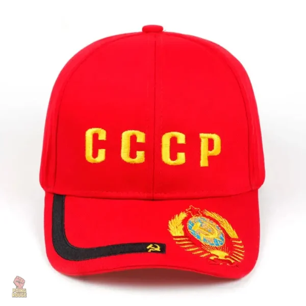 casquette-cccp-rouge-logo-brode-1 Casquette CCCP avec logo brodé en style communiste