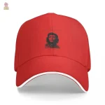 Casquette avec visière plate et design Che Guevara