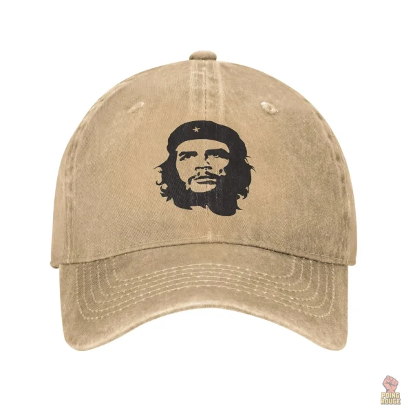 casquette-che-guevara-portrait-stencil-beige-1 Casquette Che Guevara portrait beige stencil