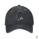 Casquette Che Guevara en denim avec profil signature