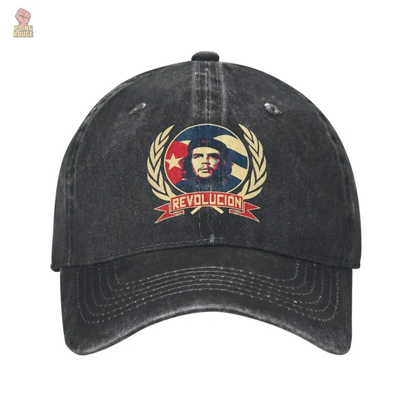 casquette-che-guevara-revolucion-drapeau-cuba-1 Casquette Che Guevara avec drapeau cubain