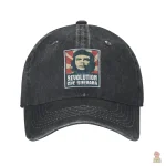 Casquette Che Guevara vintage avec motif révolutionnaire