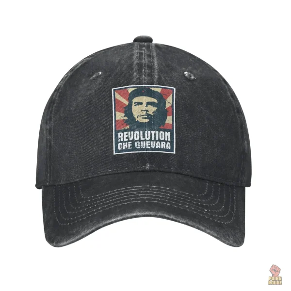 casquette-che-guevara-revolution-poster-vintage-1 Casquette Che Guevara vintage avec motif révolutionnaire